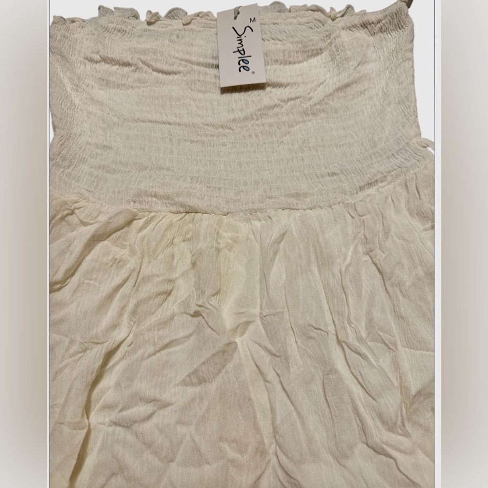 NWT R.Vivimos Women's Summer Boho Casual Tube Playsuits Short Jumpsuit. No belt. - Picture 5 of 5